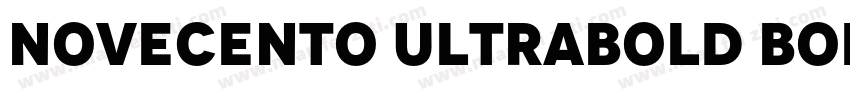 Novecento UltraBold Bold字体转换
